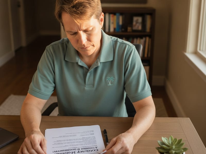 California durable power of attorney document being signed with a notary present